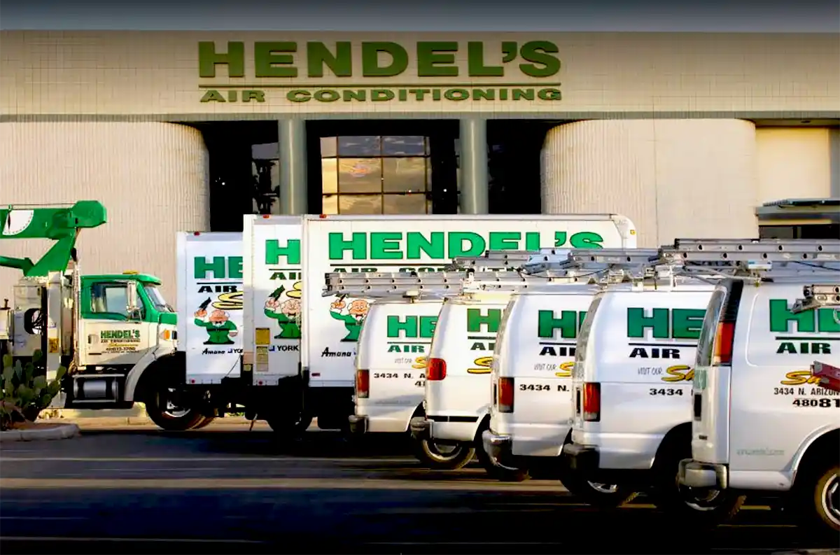 Hendels Fleet of HVAC Trucks